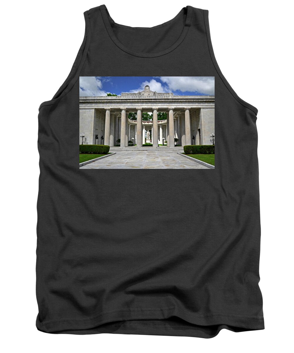 25th President Tank Top featuring the photograph William McKinley Memorial 003 by George Bostian