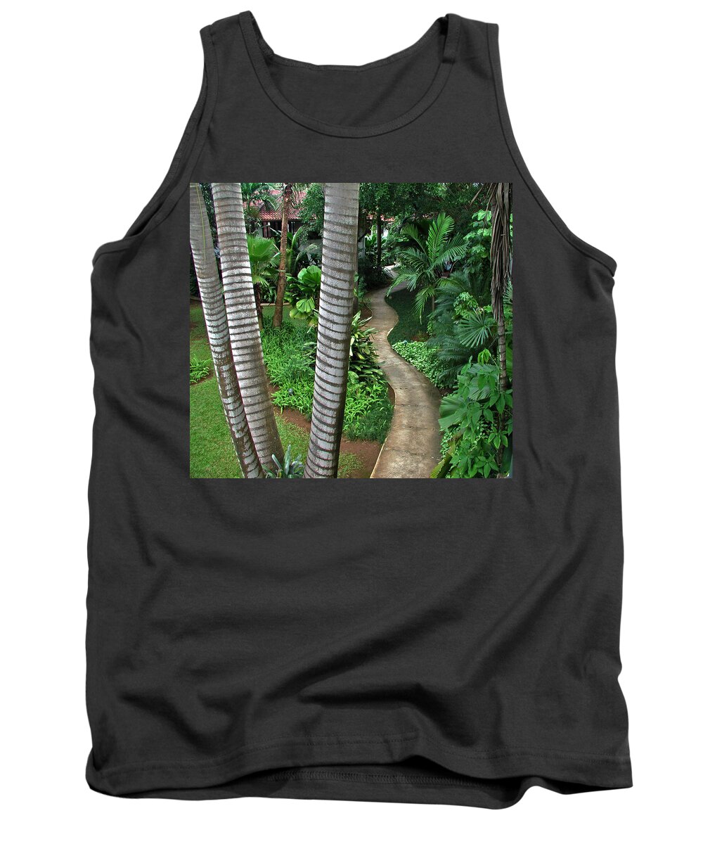 Path Tank Top featuring the photograph Winding Road by Angel Bentley