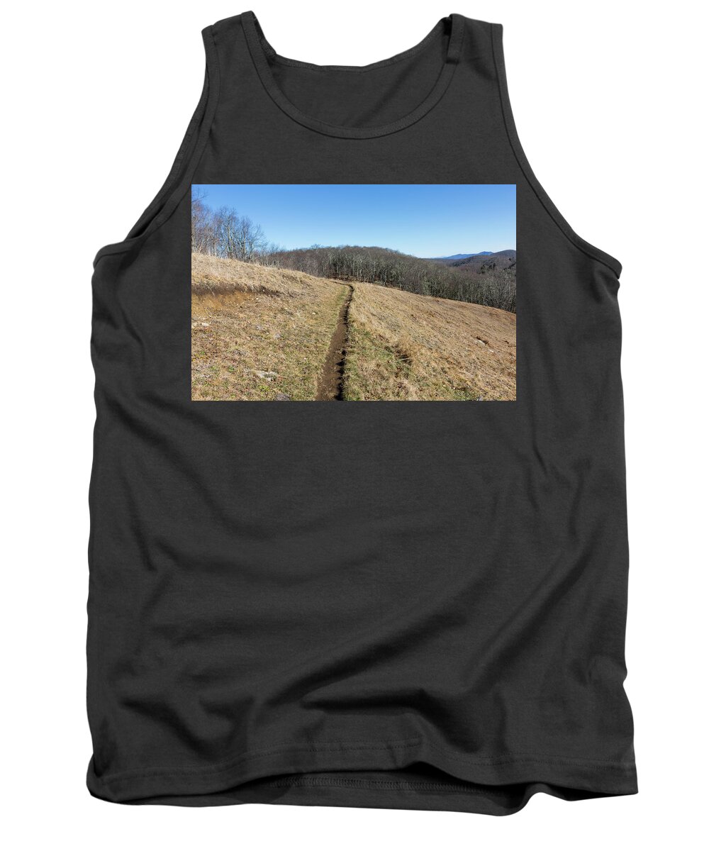 Empty Tank Top featuring the photograph Winter Trail - December 7, 2016 by D K Wall