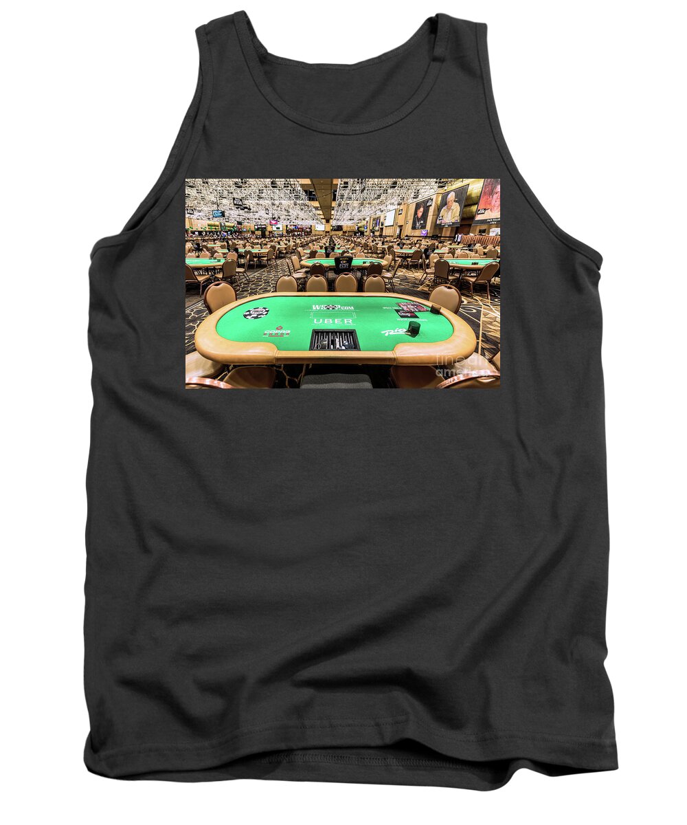 World Series Of Poker Tank Top featuring the photograph WSOP Calm Before the Storm by Aloha Art