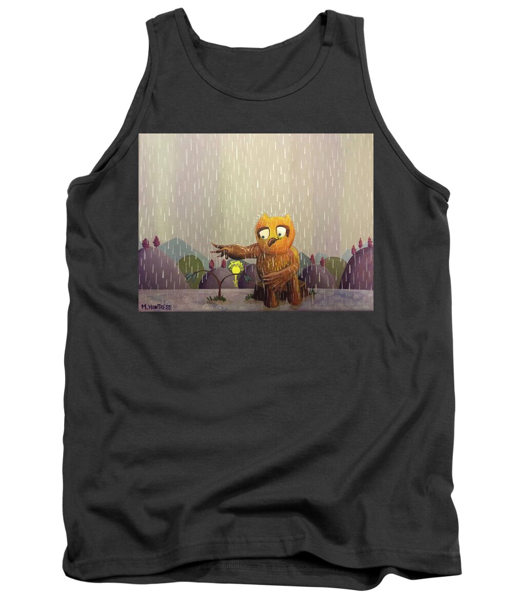 Friendship Tank Top featuring the painting You are My Sunshine, When Skies are Gray by Mindy Huntress