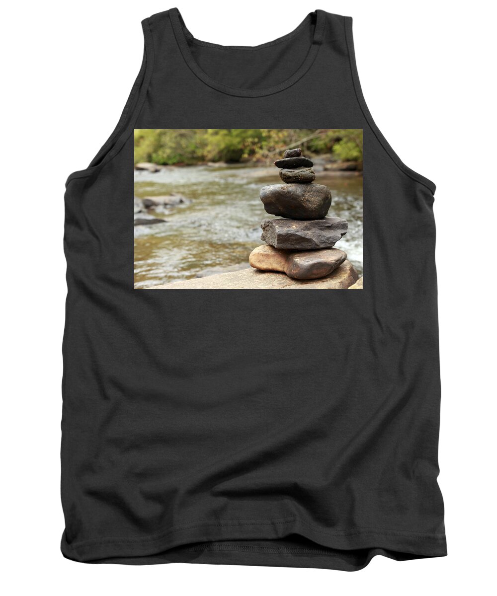 Boulder Tank Top featuring the photograph Zen at the Water by Travis Rogers