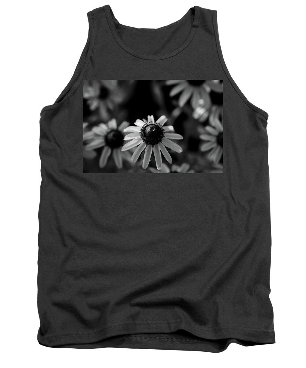 B&w Tank Top featuring the photograph Black-eyed Susan #2 by Jeff Phillippi