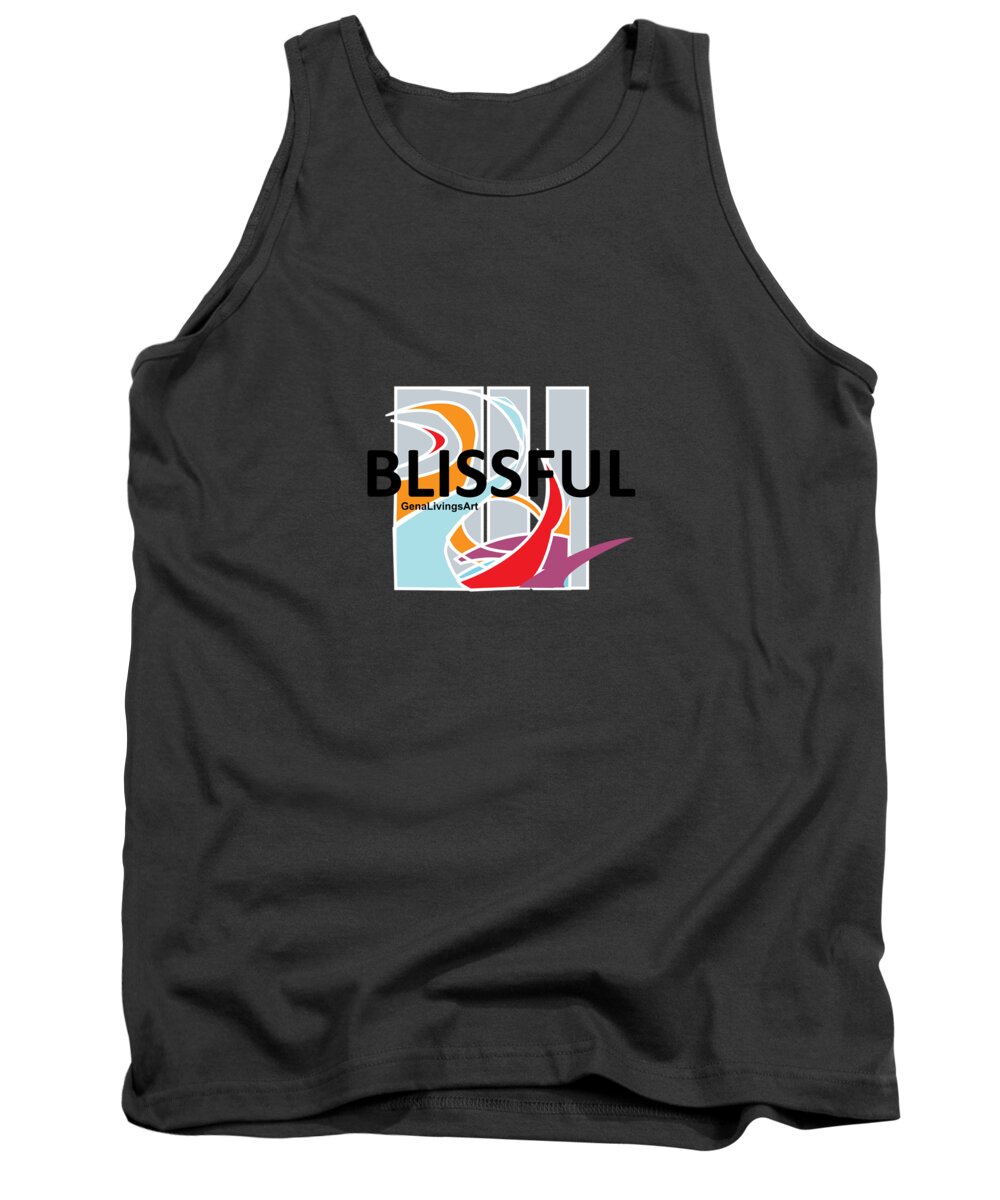  Tank Top featuring the digital art Blissful #1 by Gena Livings