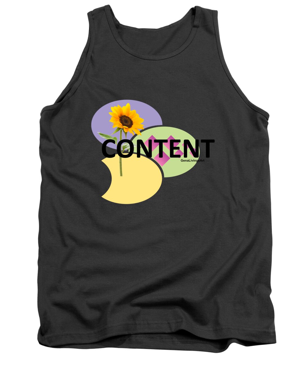  Tank Top featuring the digital art Content #1 by Gena Livings