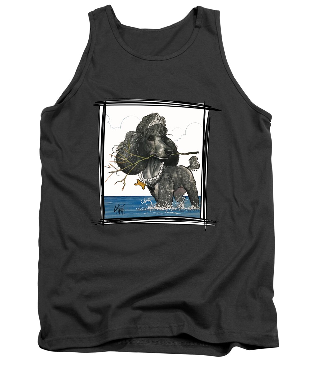 Engstrom Tank Top featuring the drawing Engstrom 5152 by Canine Caricatures By John LaFree