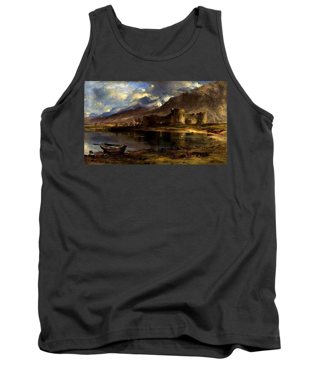 Horatio Mcculloch Tank Top featuring the painting Inverlochy Castle #1 by Horatio McCulloch