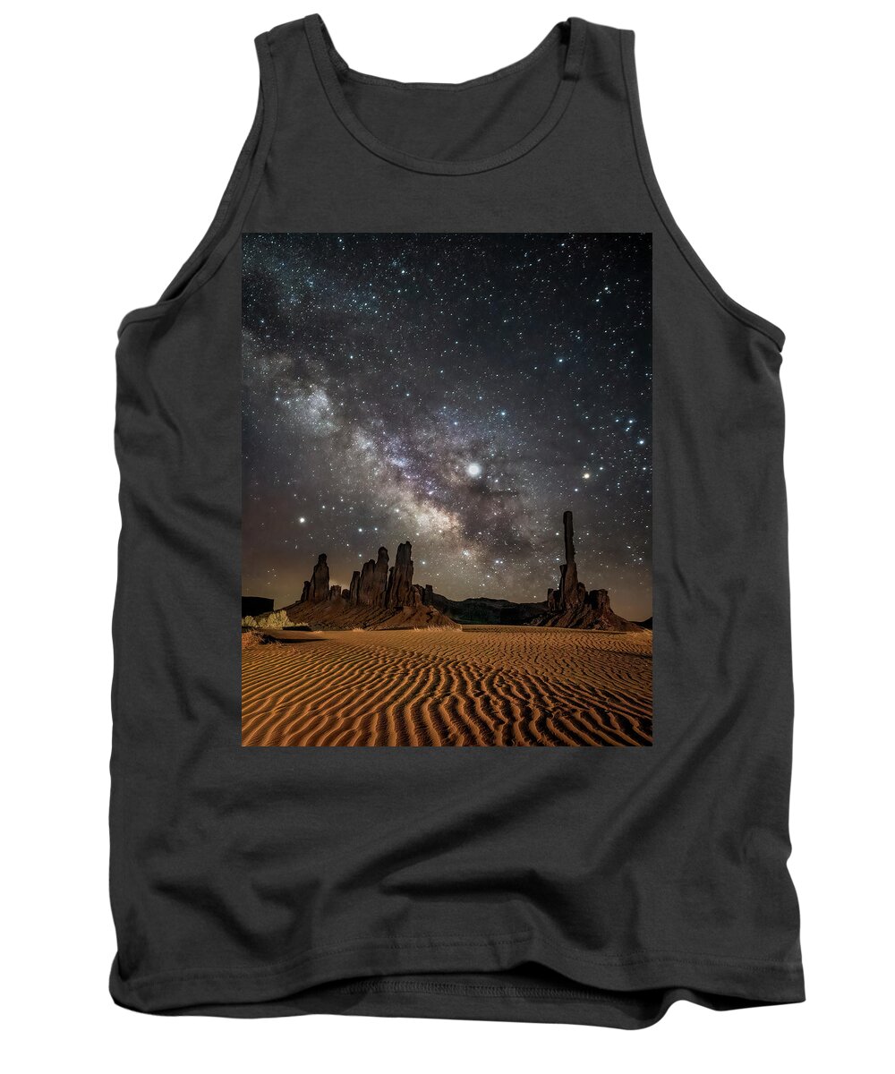 American Southwest Tank Top featuring the photograph Jupiter's Staircase #1 by James Capo