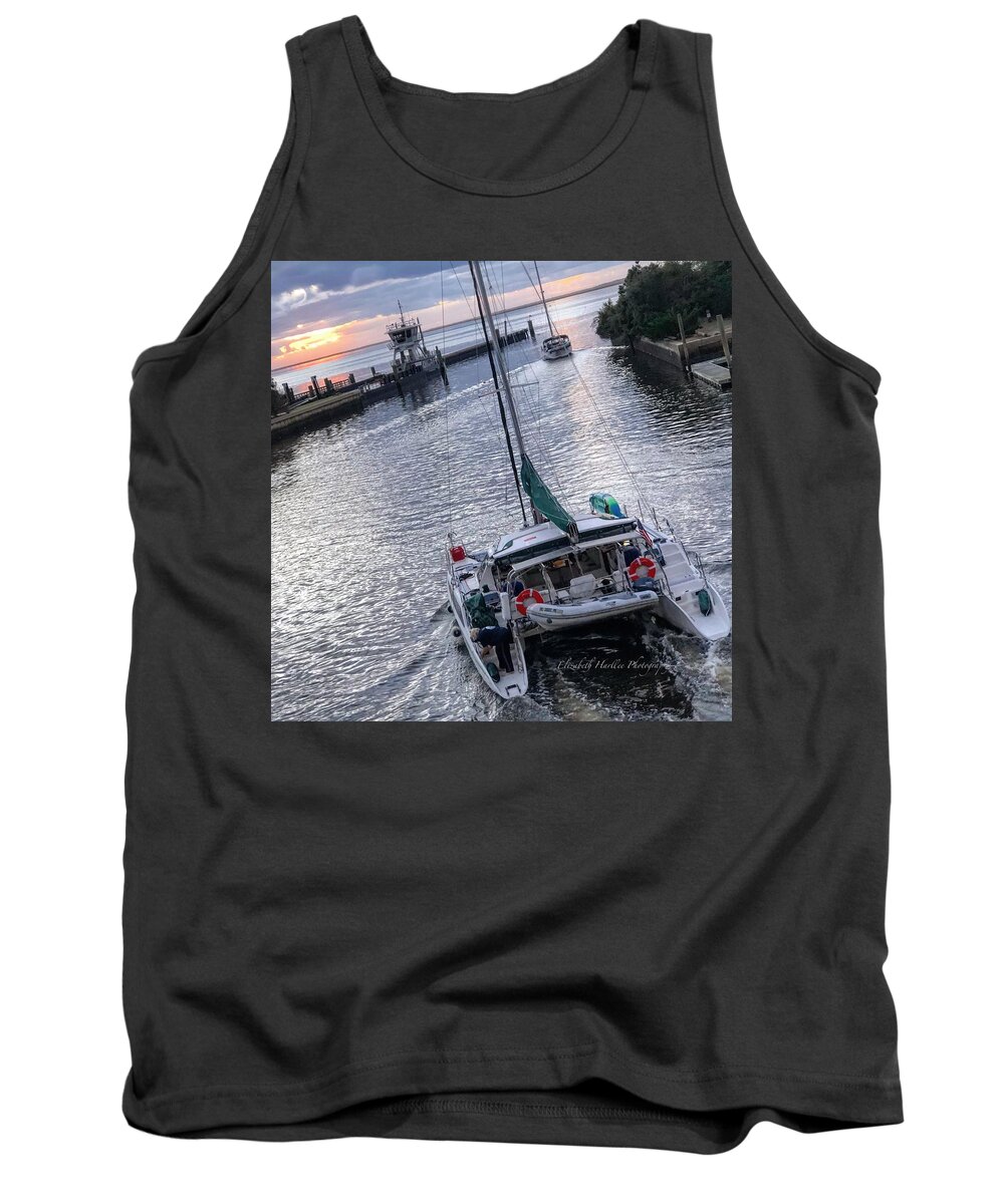 Sail Tank Top featuring the photograph Sailing Away #1 by Elizabeth Harllee