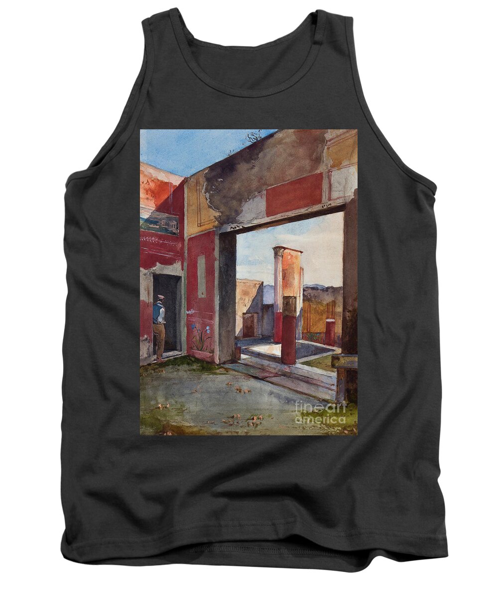 Building Tank Top featuring the painting The House Of Castor And Pollux In Pompeii With An Official Guide, With Additions By A Borbone
Pupil by Giacinto Gigante