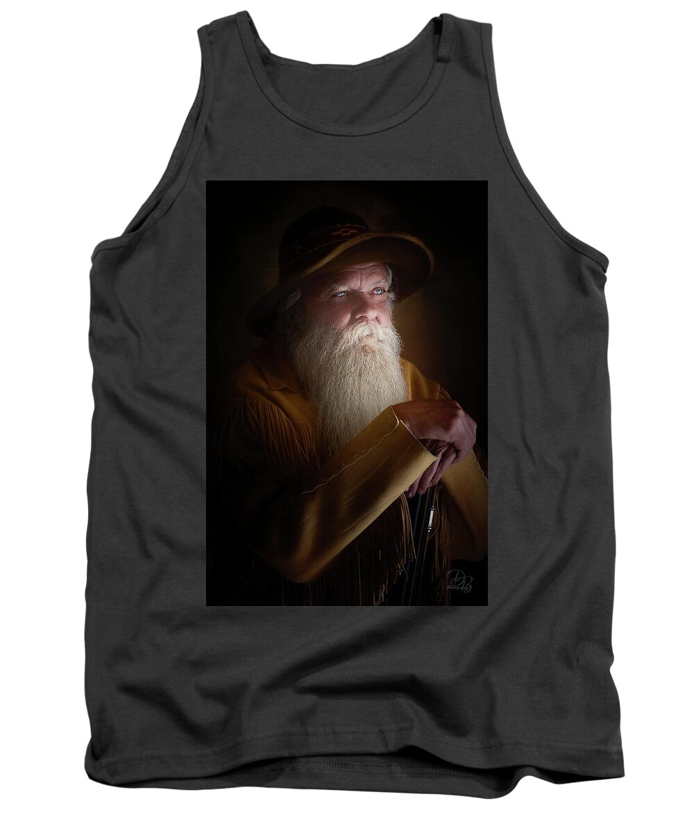 American Mountain Men Tank Top featuring the photograph Tracker IV by Debra Boucher