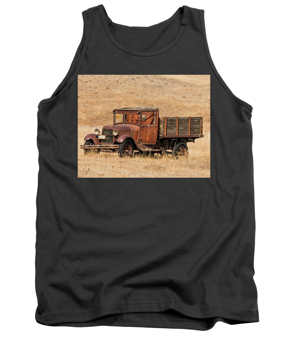 1930 Ford Tank Top featuring the photograph 1930 Ford Model A Pickup by E Faithe Lester