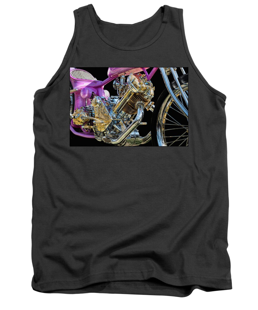 Panther Tank Top featuring the photograph 1949 Panther Custom by Andy Romanoff