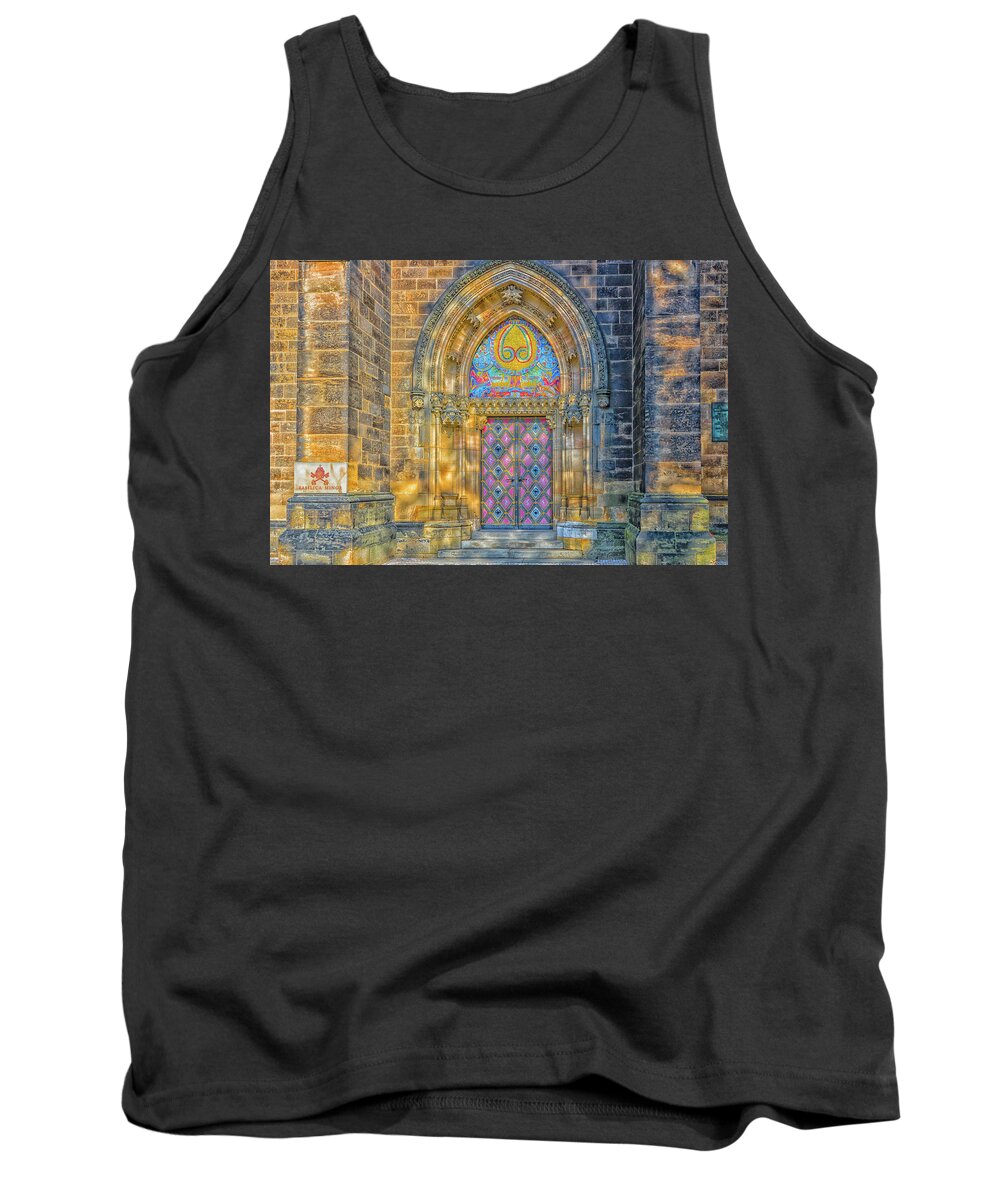 Ancient Tank Top featuring the photograph Basilica of St Peter and St Paul in Vysehrad #2 by Vivida Photo PC