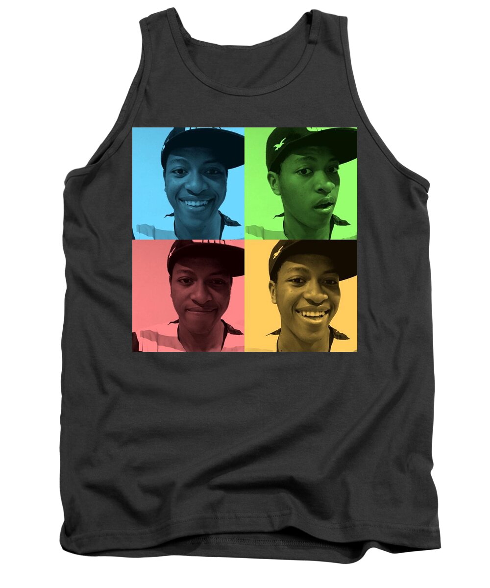  Tank Top featuring the photograph Color selfies #2 by Nyiko Nyiksoffical