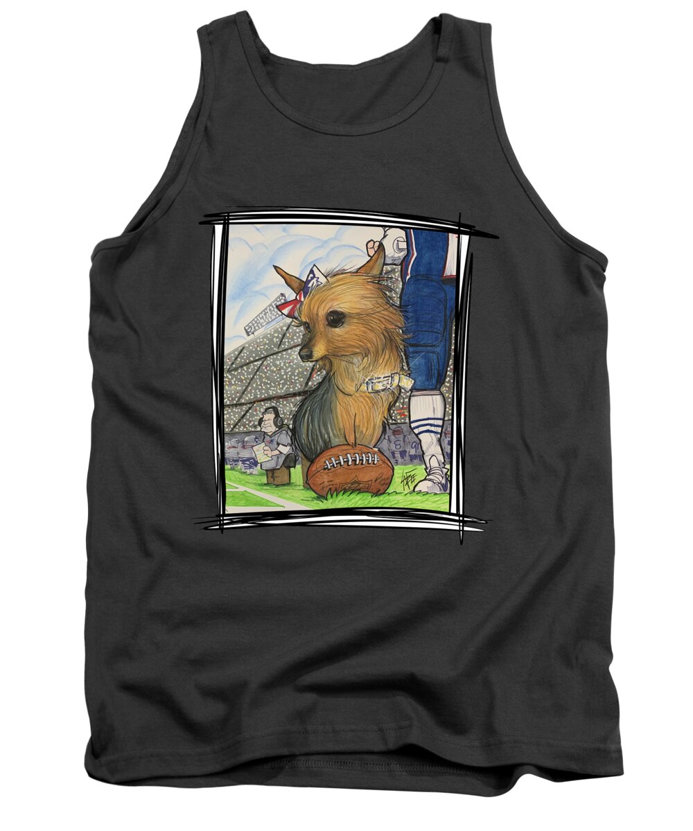 Spengler Tank Top featuring the drawing Spengler 5238 by Canine Caricatures By John LaFree