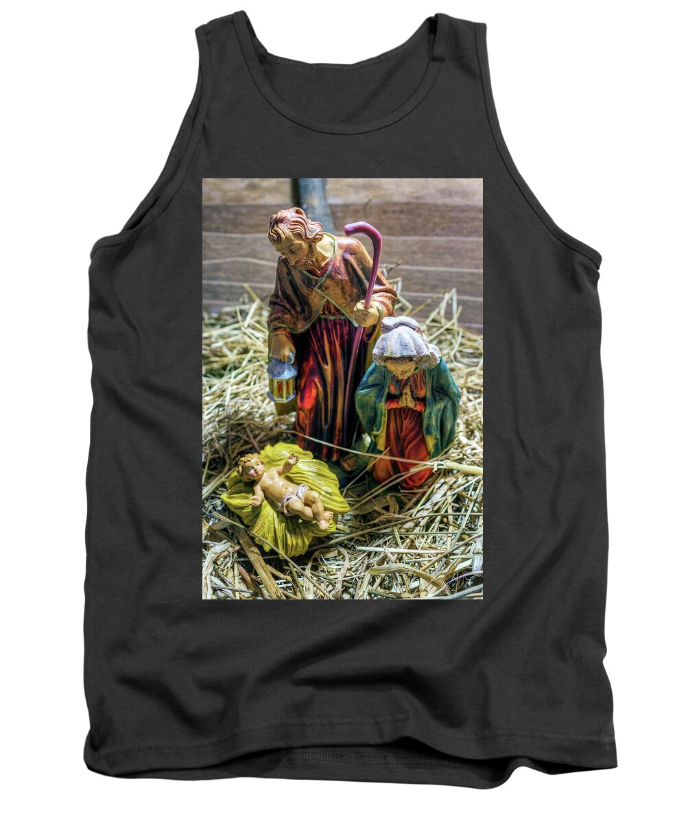 Jesus Tank Top featuring the photograph Birth Of Jesus #3 by Ian Mitchell