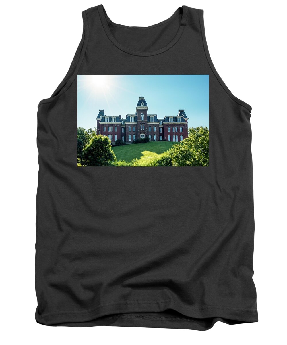 Monongalia County Tank Top featuring the photograph Woodburn Hall at West Virginia University in Morgantown WV #3 by Steven Heap