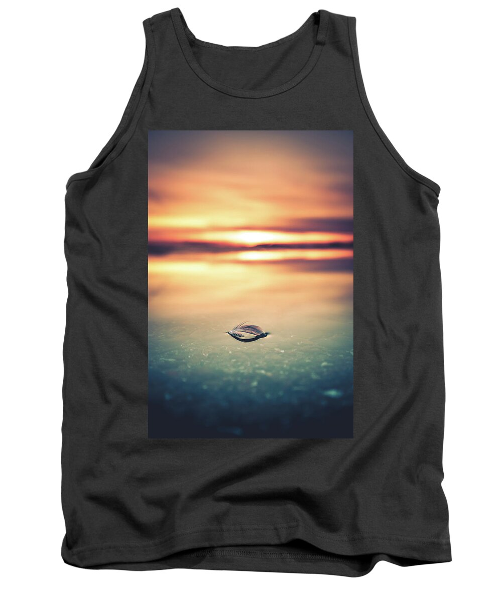 Beach Tank Top featuring the photograph Lake Erie Sunset #4 by Dave Niedbala
