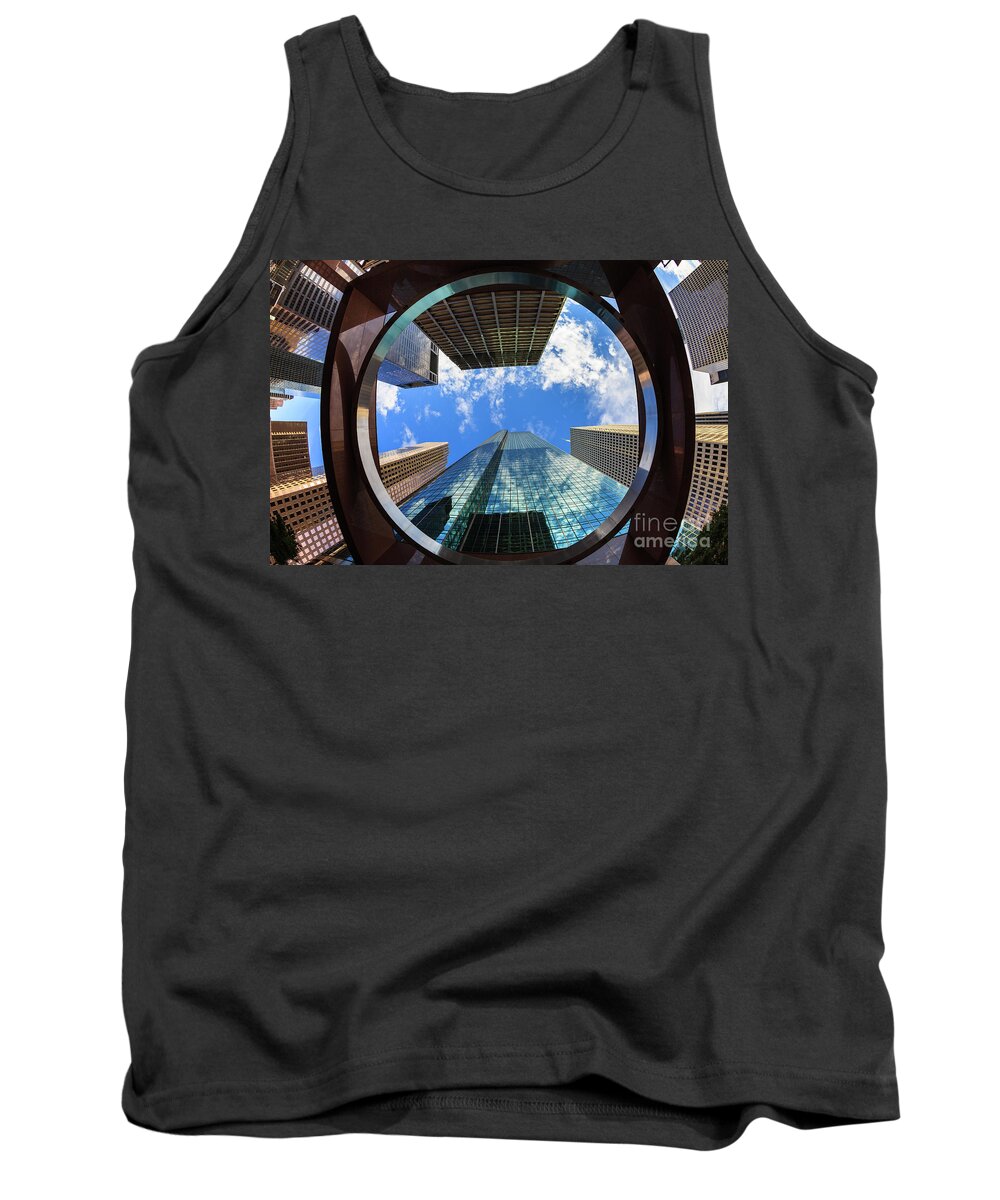 Abstract Tank Top featuring the photograph Skyscrapers #6 by Raul Rodriguez