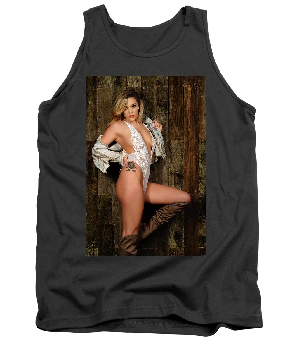 Boudoir Tank Top featuring the photograph A Body of Symmetry by Dennis Dame