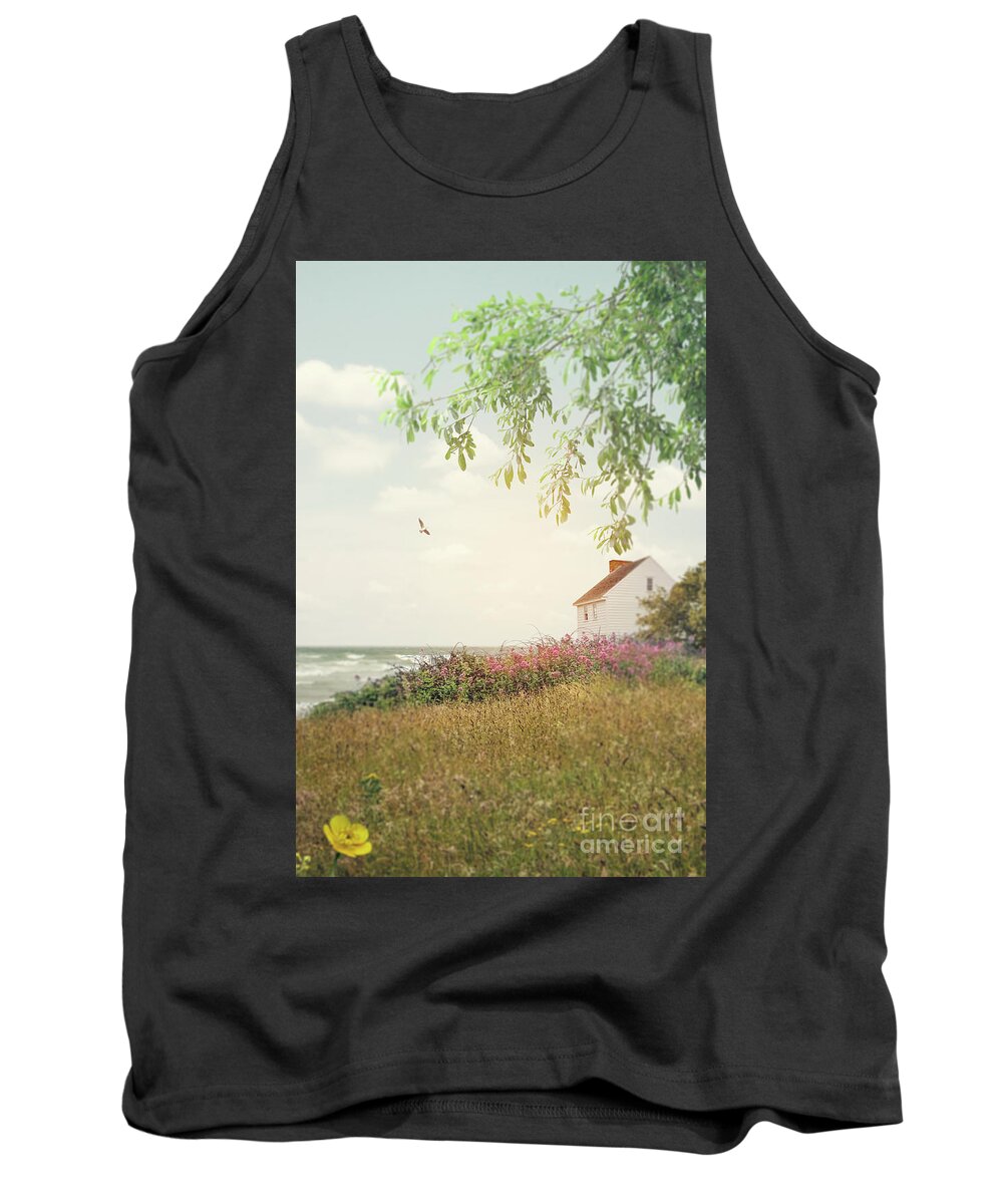 House Tank Top featuring the photograph A House By The Sea by Ethiriel Photography