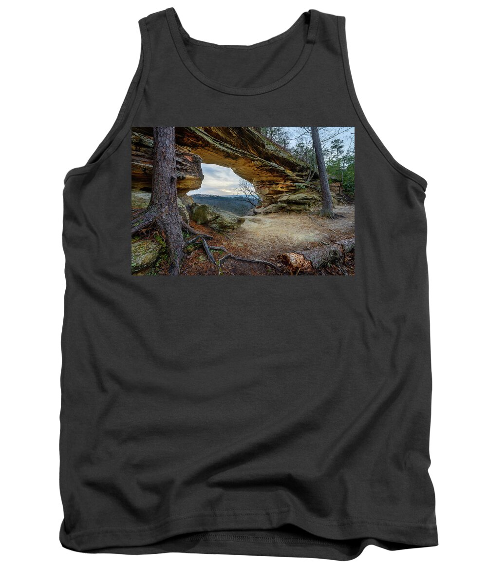 Double Arch Tank Top featuring the photograph A Portal Through Time by Michael Scott