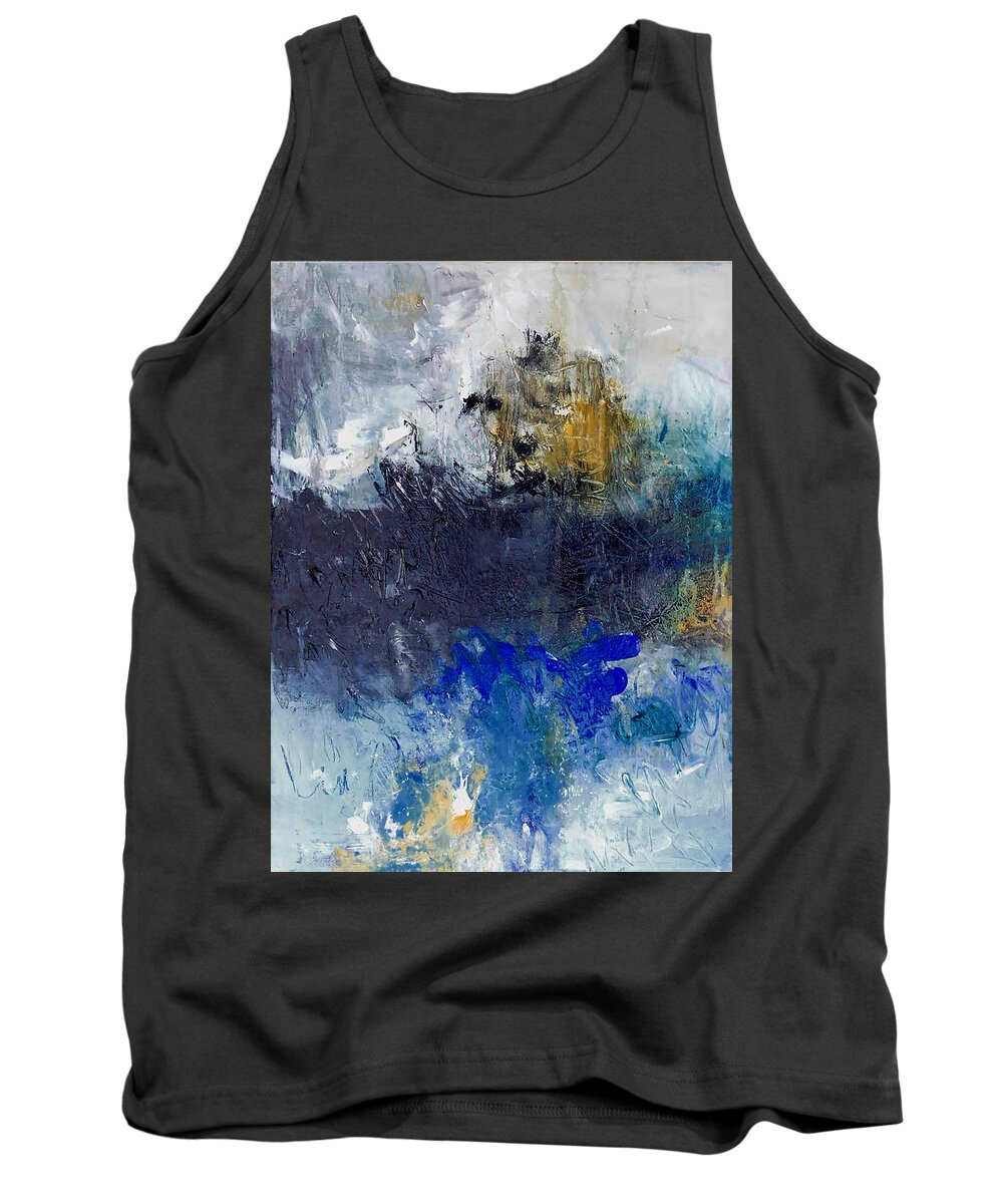 Textures Tank Top featuring the painting About That by Ron Halfant