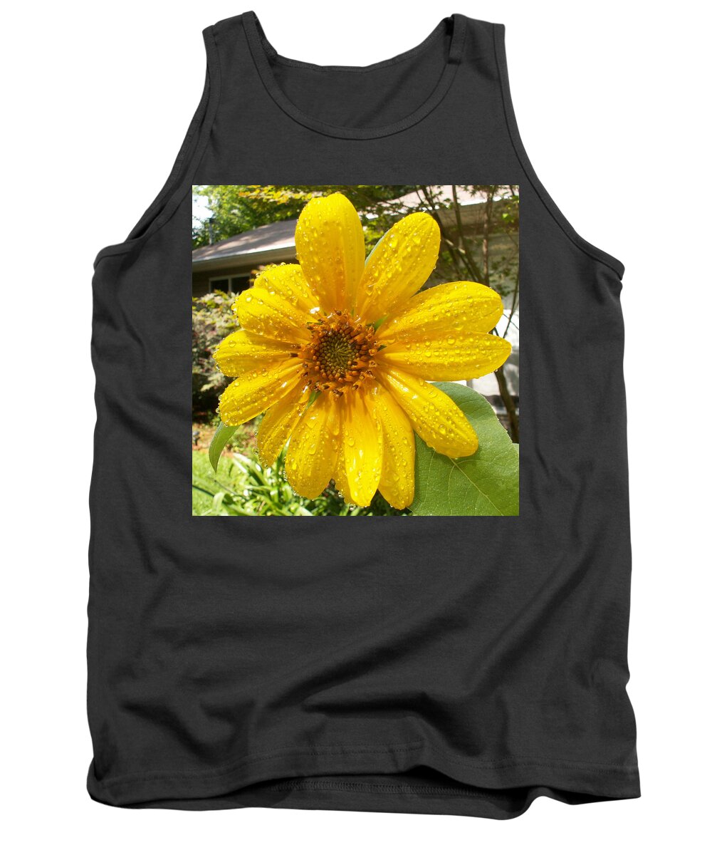 Flowers Tank Top featuring the photograph After the Rain by Karen Stansberry