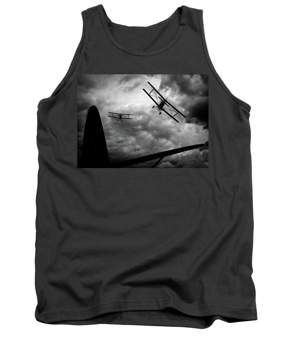 Airplane Tank Top featuring the photograph Air Pursuit by Bob Orsillo