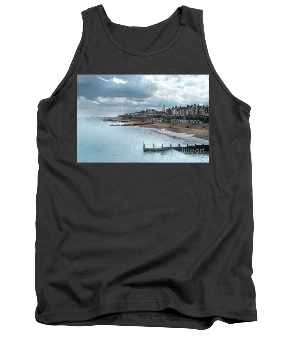 Beach Tank Top featuring the photograph An English Beach by Perry Rodriguez