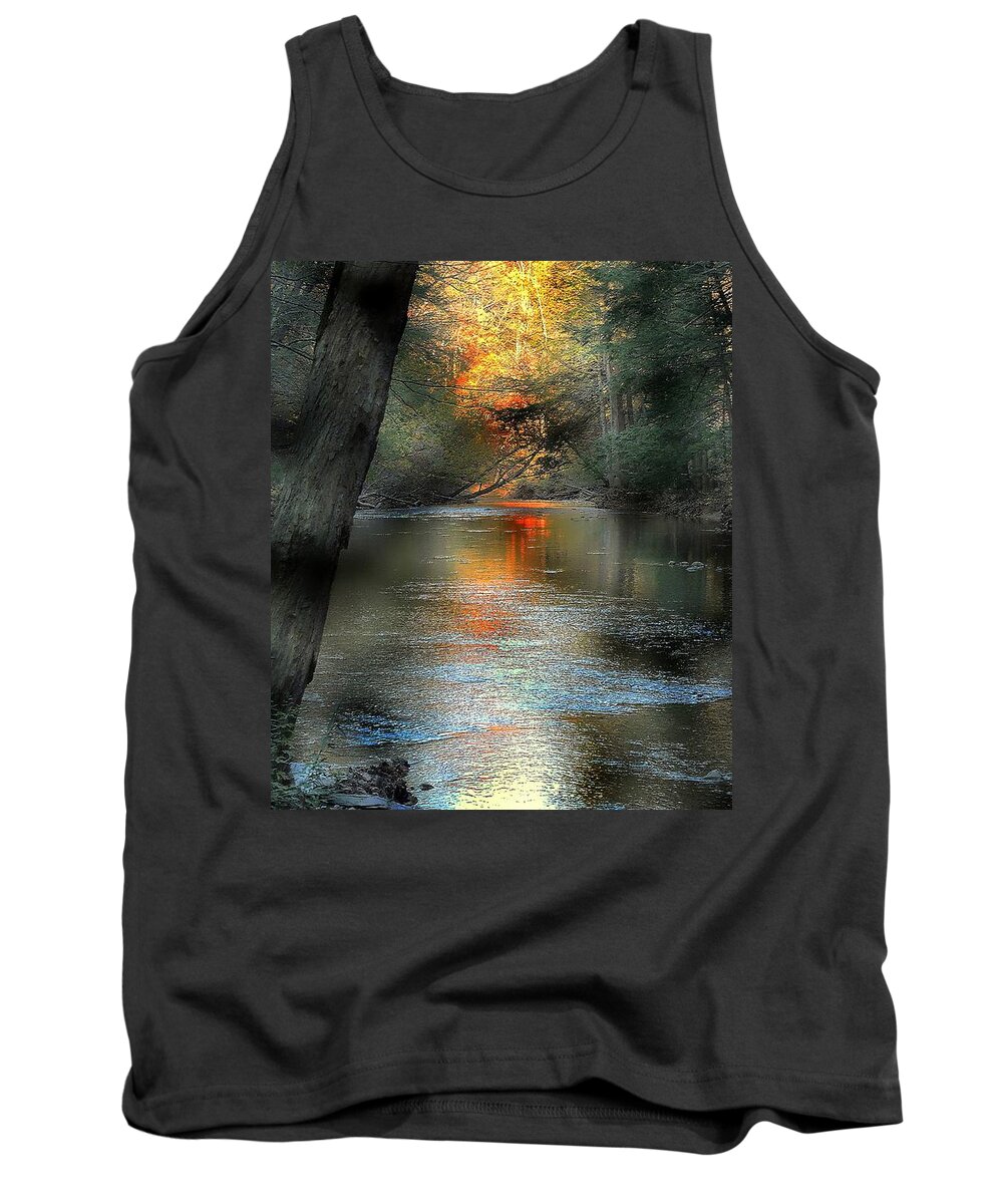 Autumn Tank Top featuring the photograph And Autumn Comes by Tami Quigley