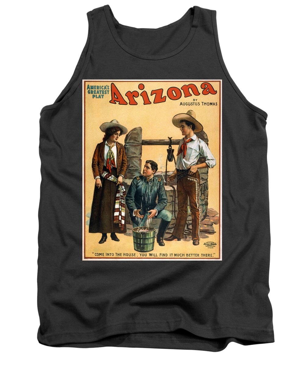 Arizona Poster Tank Top featuring the photograph Arizona by U S Lithograph Co