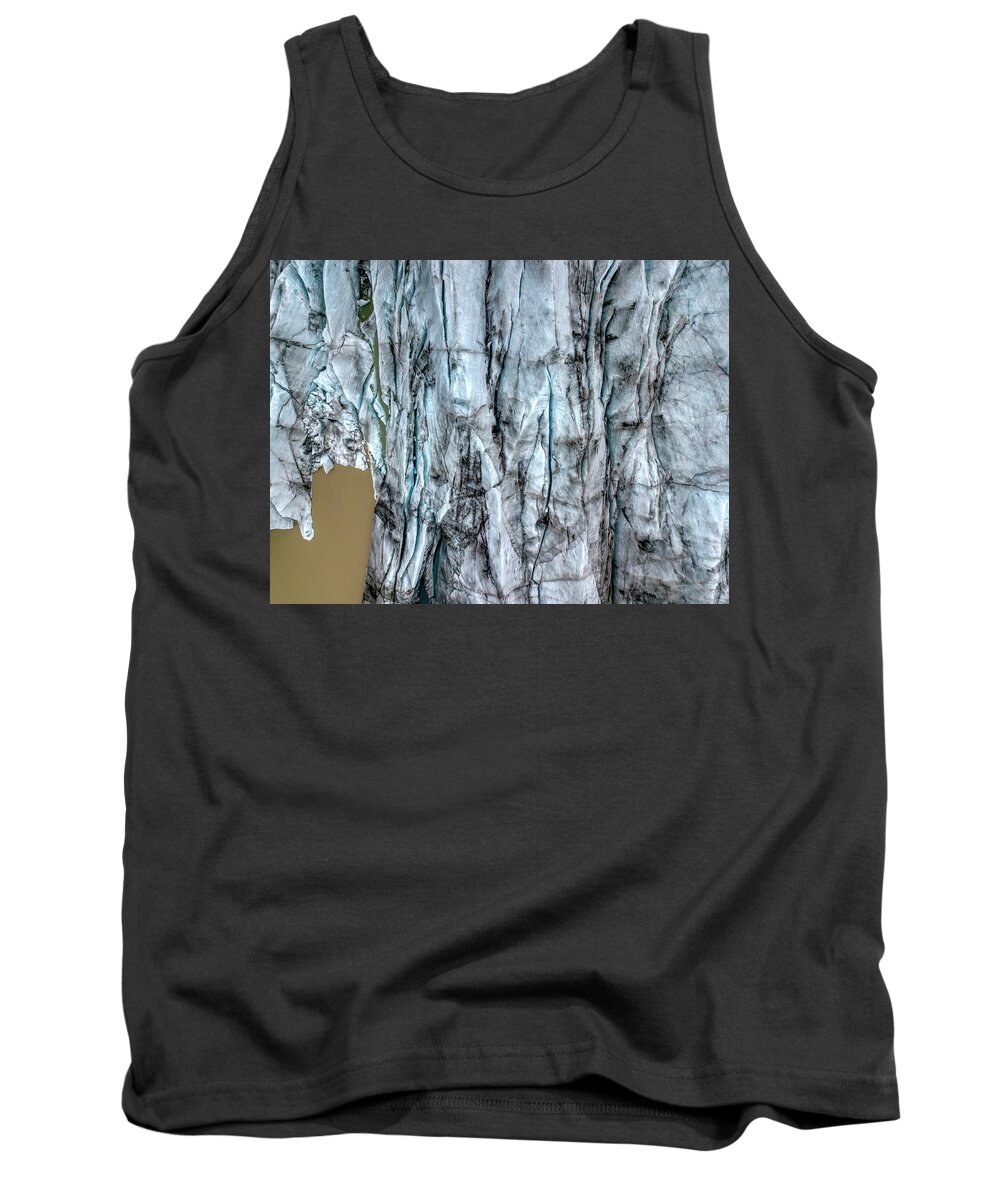Drone Tank Top featuring the photograph Artic Glacier by David Letts