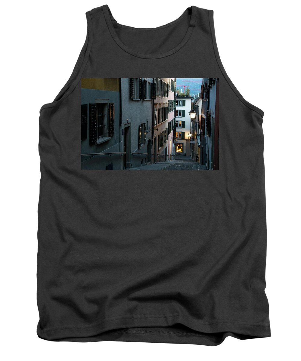 Switzerland Tank Top featuring the photograph At Dusk by Christopher Brown