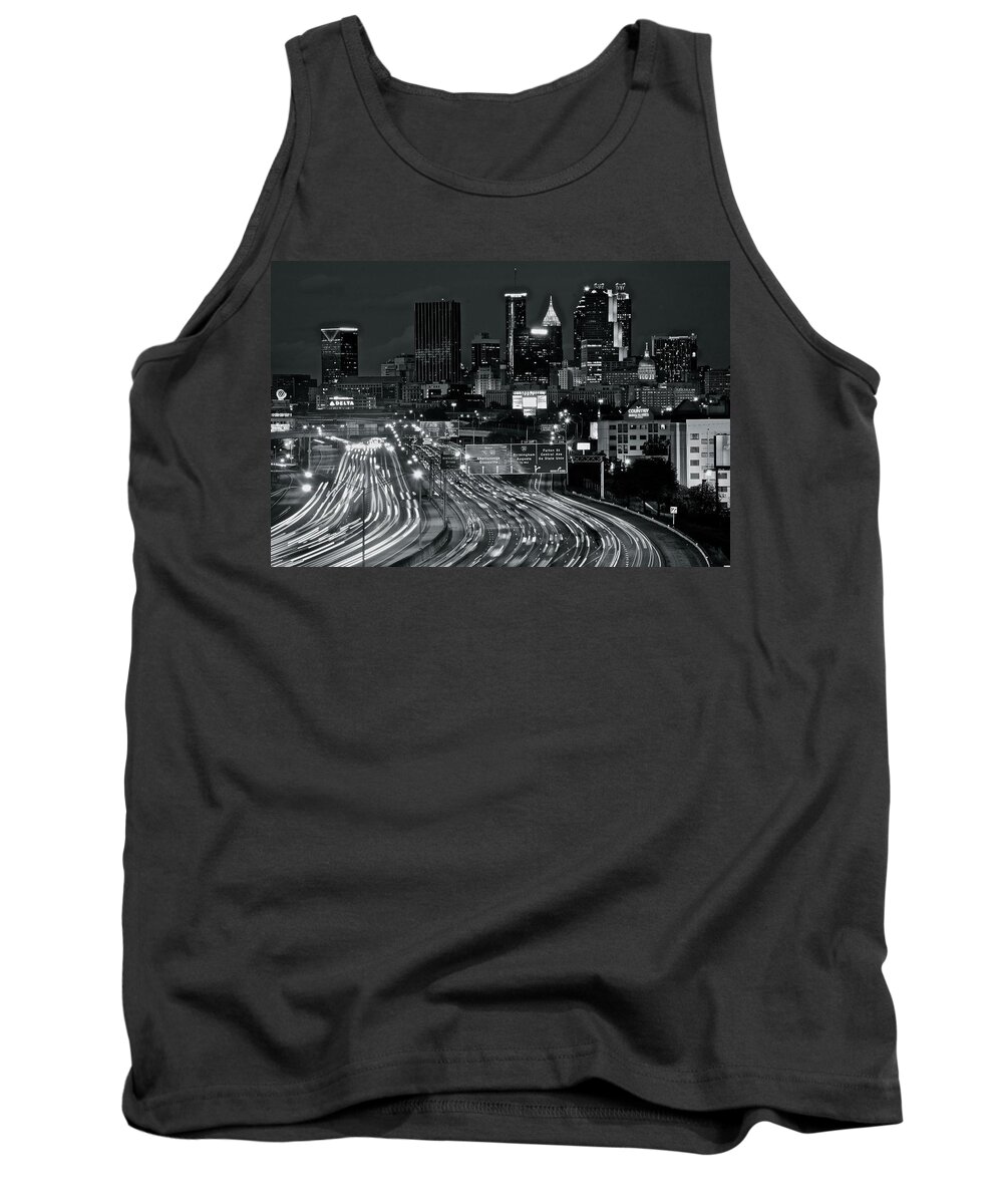 Atlanta Tank Top featuring the photograph Atlanta Heavy Traffic by Frozen in Time Fine Art Photography