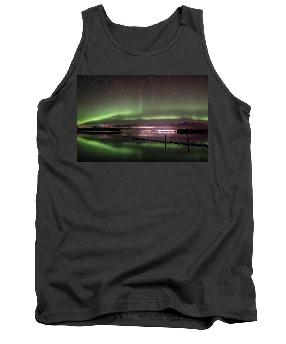 Aurora Tank Top featuring the photograph Aurora From Douglas by David Kirby