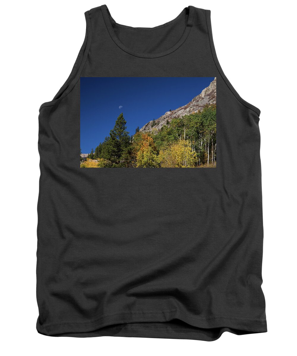 Waning Gibbous Moon Tank Top featuring the photograph Autumn Bella Luna by James BO Insogna