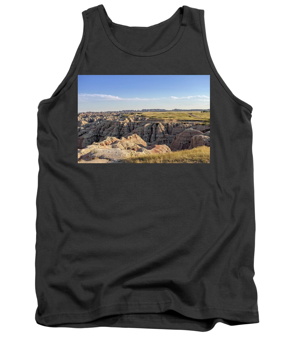 Badlands Tank Top featuring the photograph Badlands Freebird by Chris Spencer