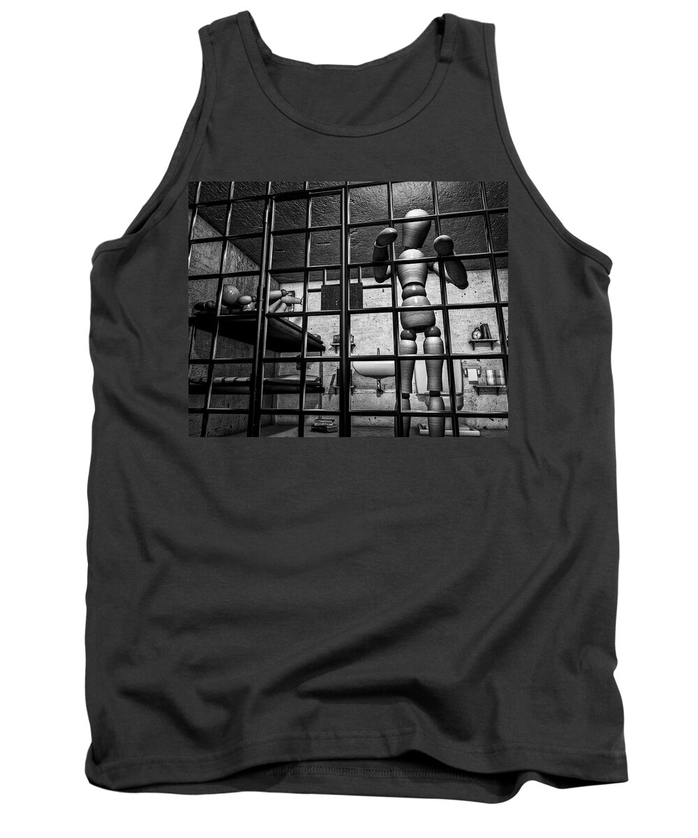 Bail Tank Top featuring the photograph Bail Denied by Bob Orsillo