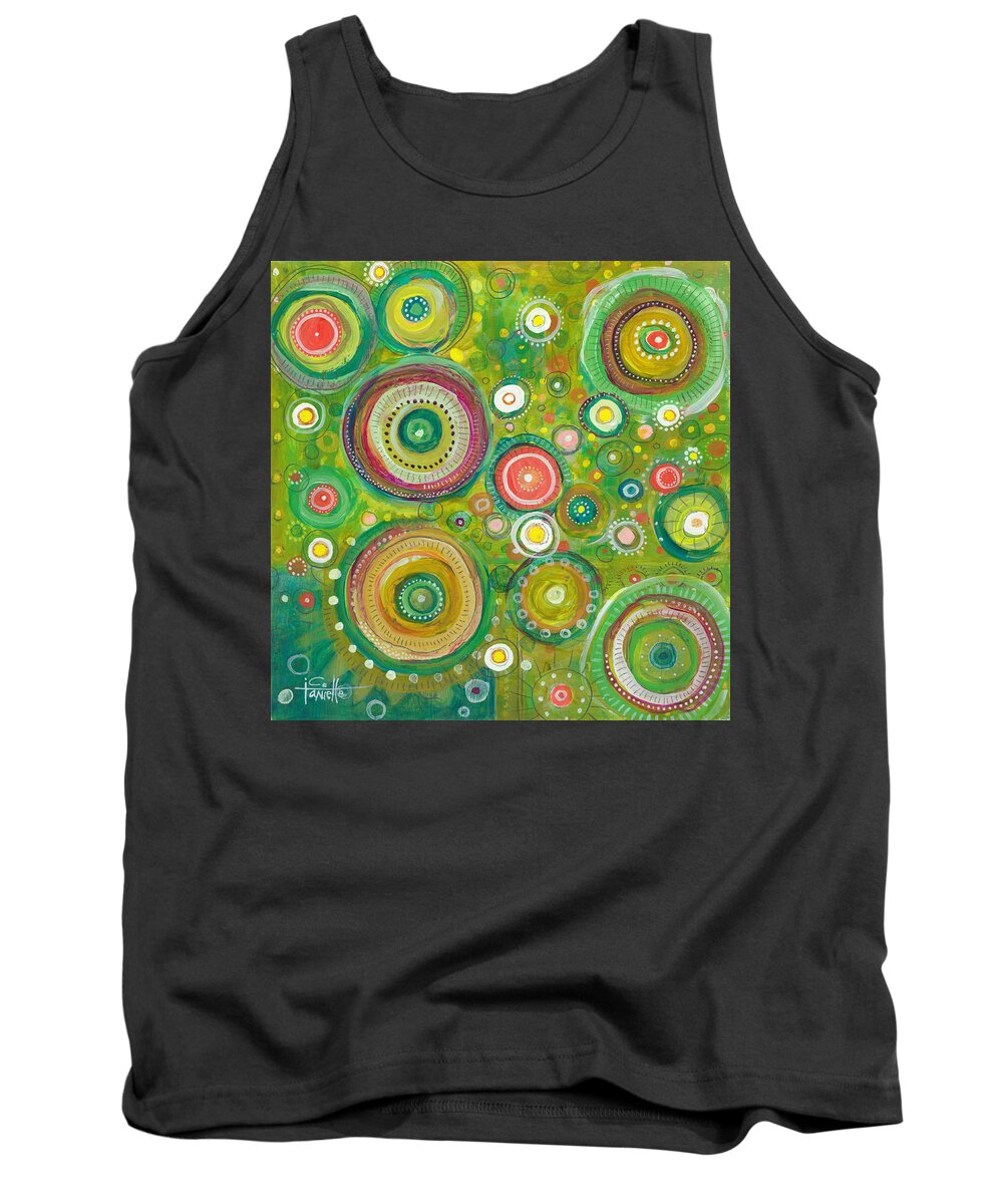 Beautiful Chaos Tank Top featuring the painting Beautiful Chaos by Tanielle Childers
