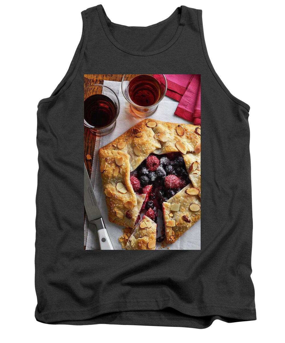 Cuisine Tank Top featuring the photograph Berry Galette by Cuisine at Home