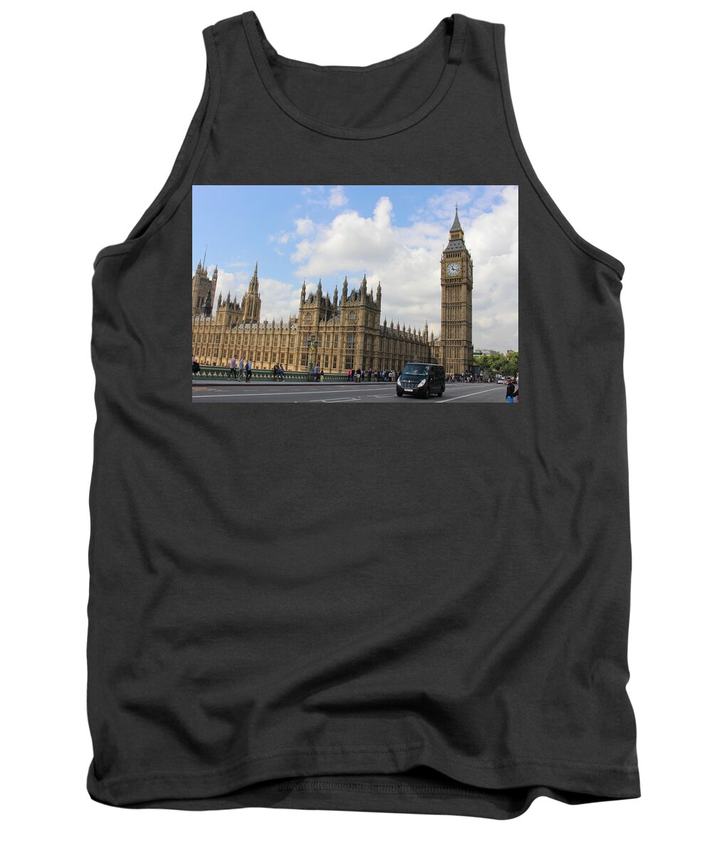 London Tank Top featuring the photograph Big Ben and Parliament by Laura Smith