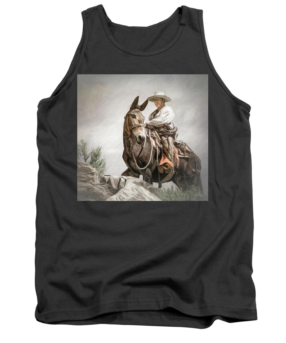 Animal Tank Top featuring the photograph Bill and President Jackson by Debra Boucher