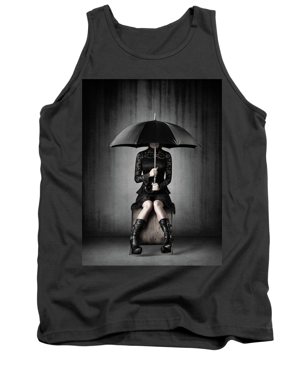 Woman Tank Top featuring the photograph Black Rain by Johan Swanepoel