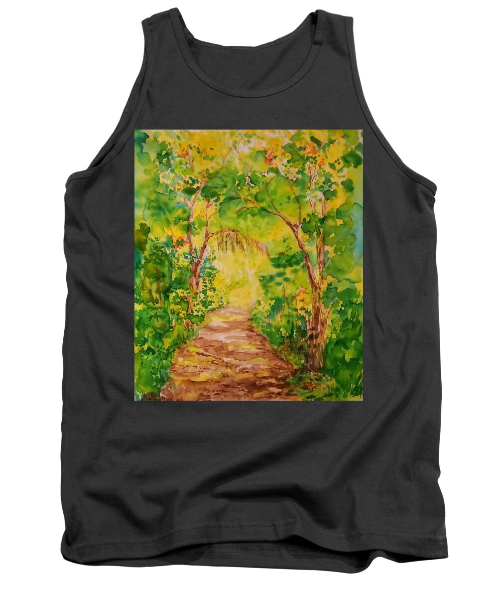 Silk Painting Tank Top featuring the painting Brazos Bend State Park by Susan Moody