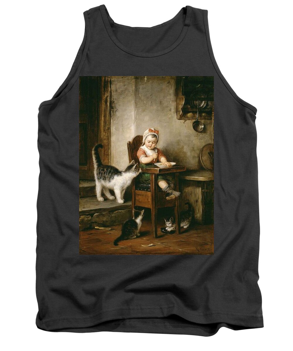 Rudolf Epp Tank Top featuring the painting Breakfast with Friends by Rudolf Epp