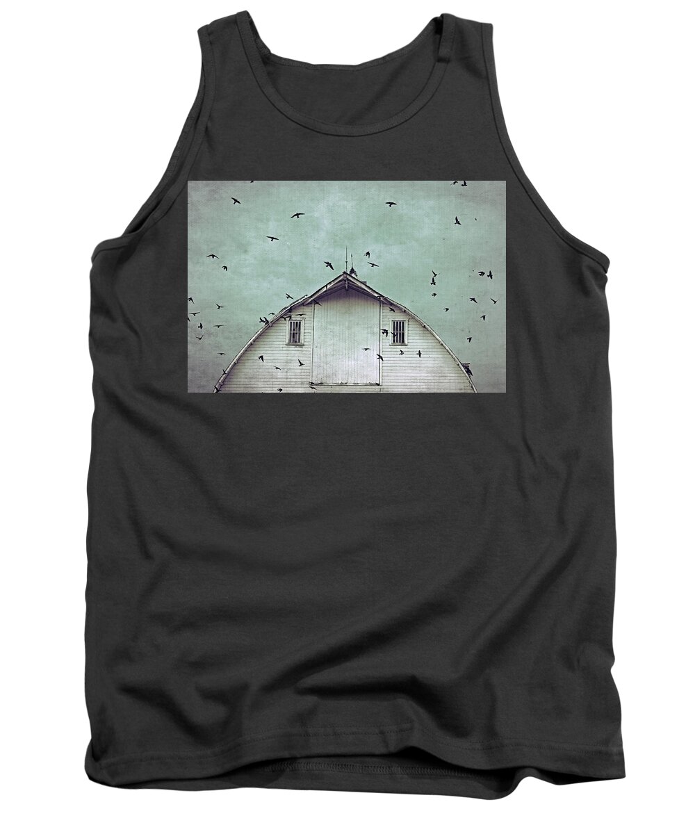 Top Selling Art Tank Top featuring the photograph Busy Barn by Julie Hamilton