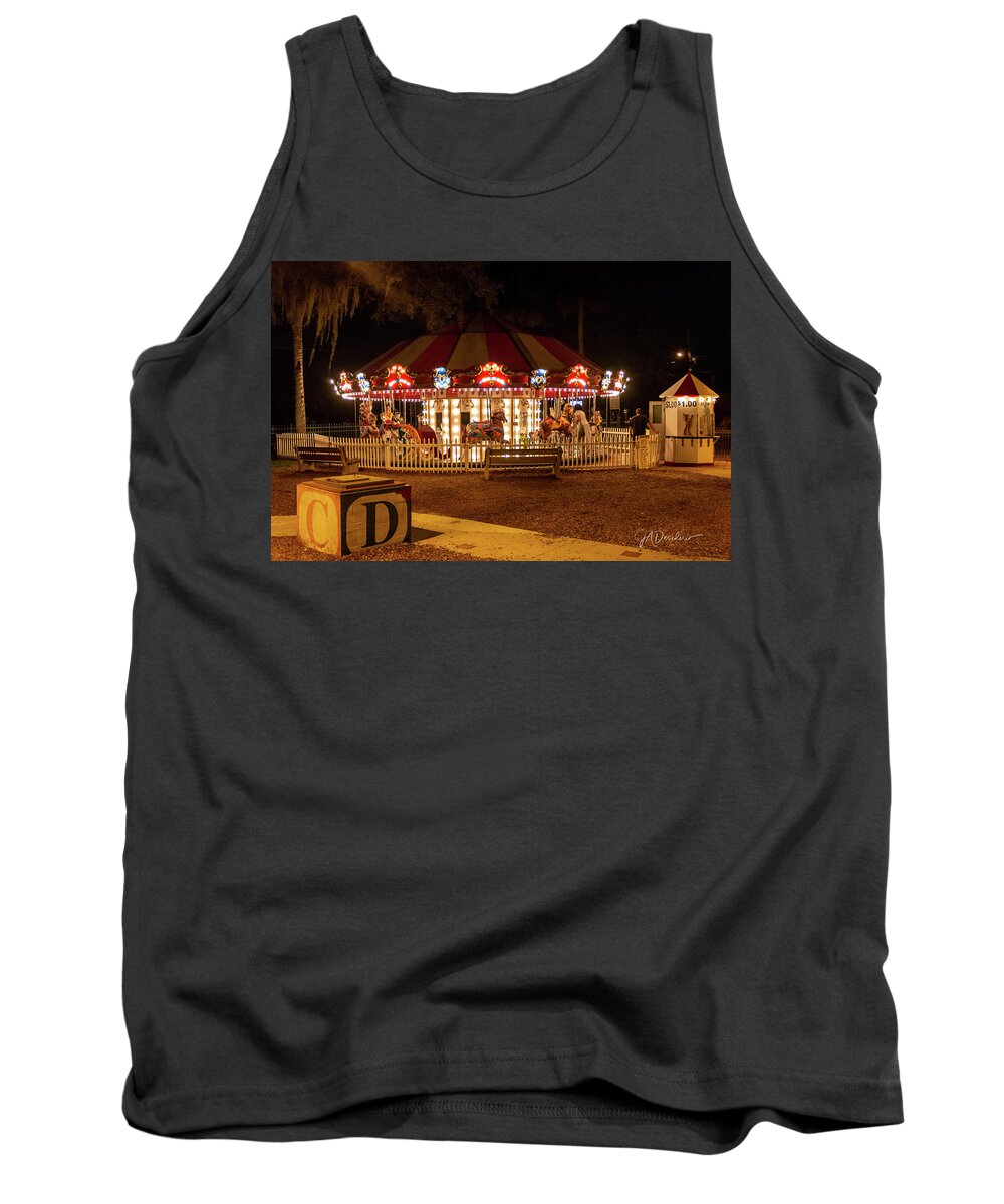 St. Augustine Tank Top featuring the photograph Carousel by Joseph Desiderio