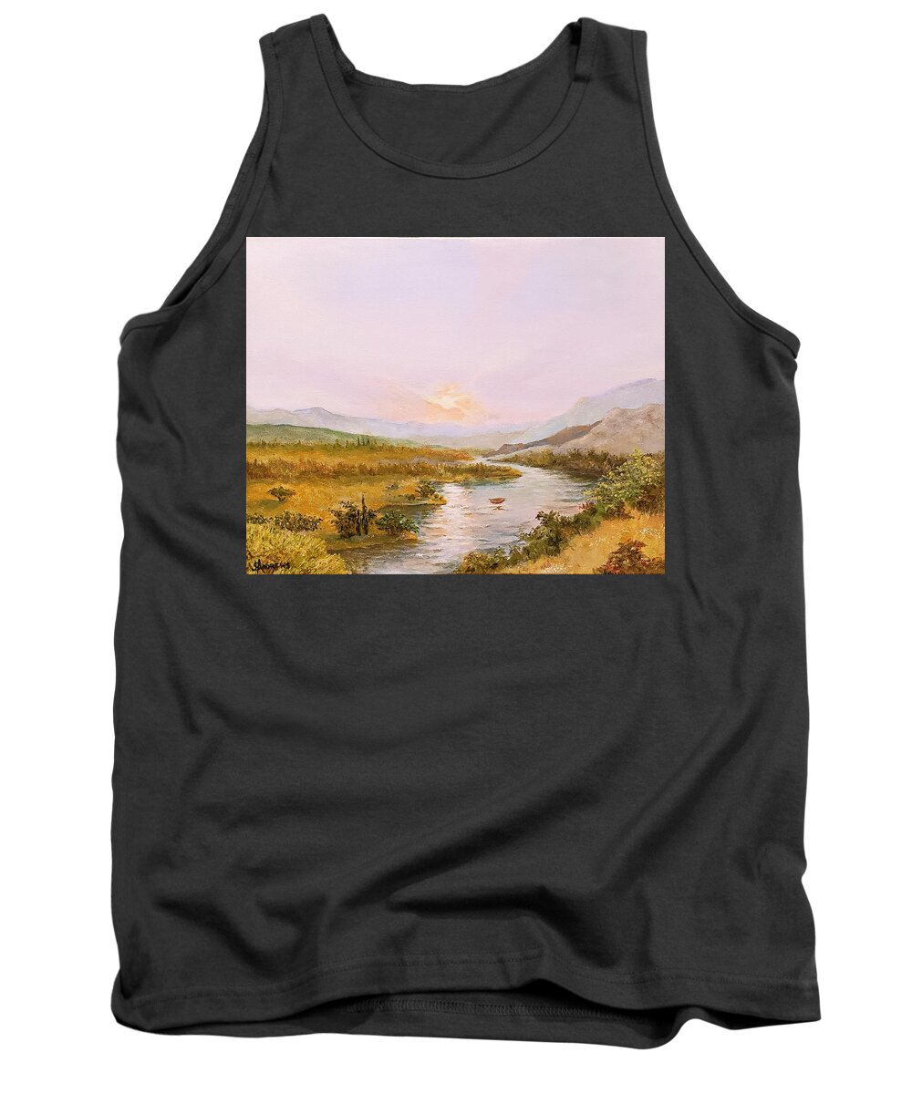 Charon Tank Top featuring the painting Charon's Sabbatical by James Andrews